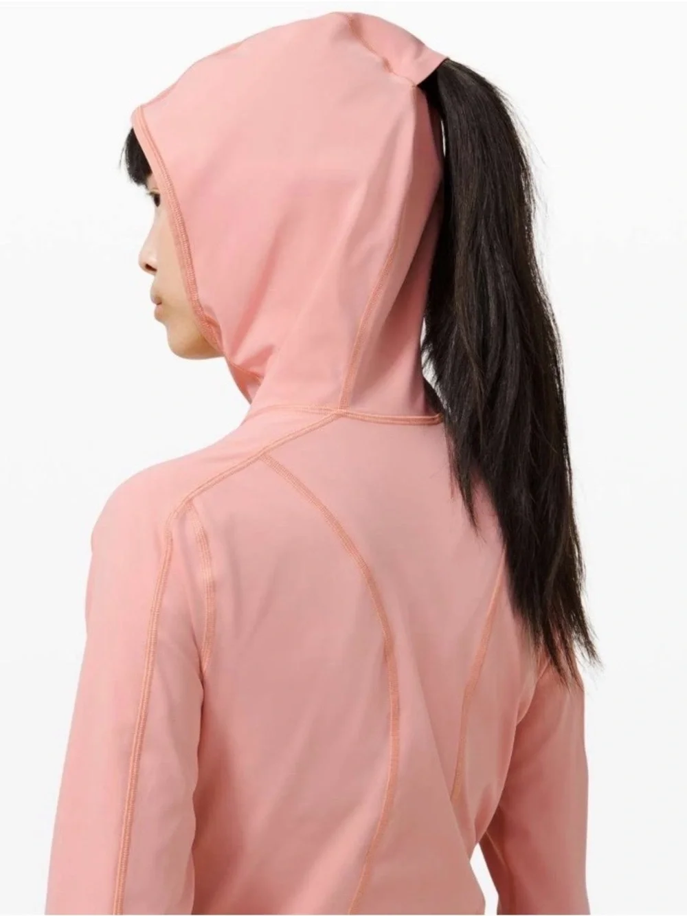 Lululemon Break a Trail 1/2 Zip Athletic Hoodie Long Sleeve Size 8 in Pink